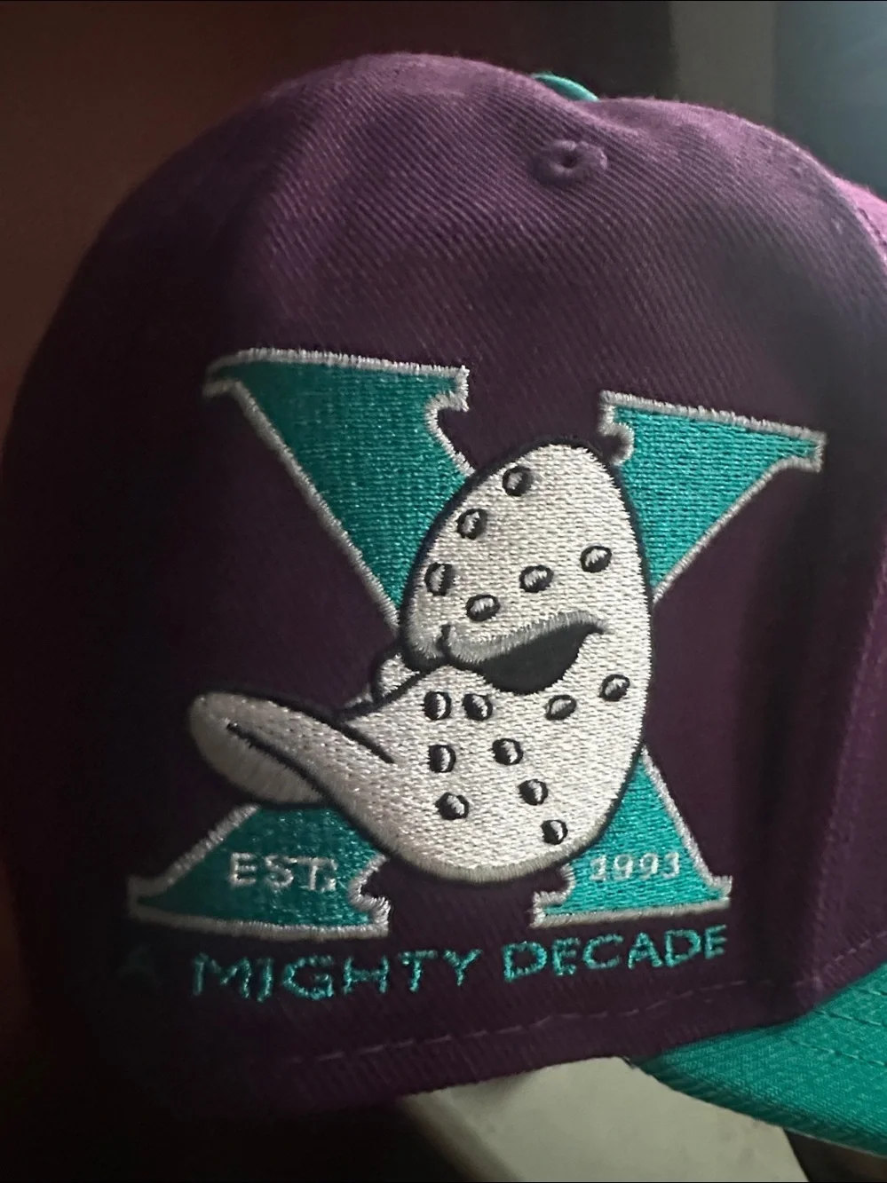 Classic 7 3/8 fitted Anaheim Mighty ducks patch hat cap new